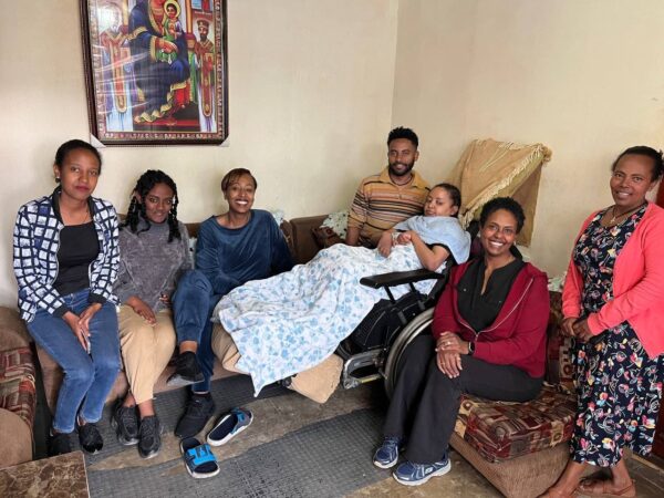 Dr. Tsega Hailu, a dedicated partner of our organization, visited bedridden patients.
