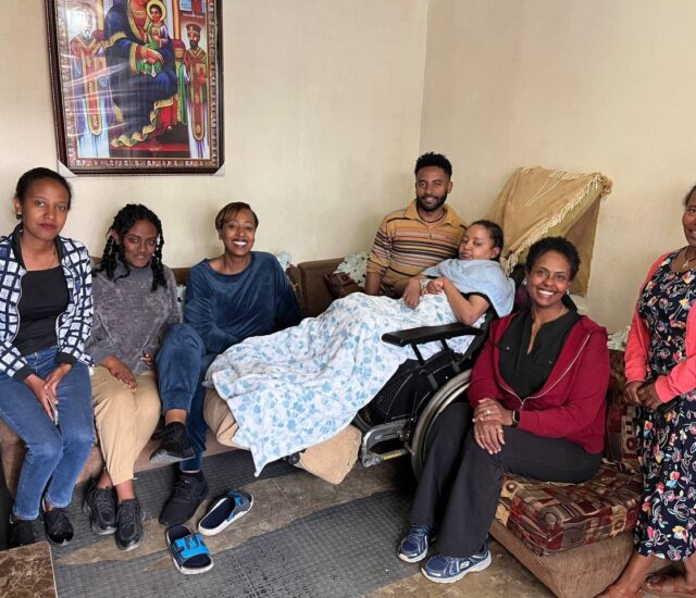 Dr. Tsega Hailu, a dedicated partner of our organization, visited bedridden patients.